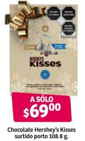 Chocolate Hershey's Kisses Surtido Porto 108.8g