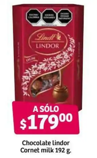 Soriana Híper Chocolate Lindor Cornet Milk 192g oferta