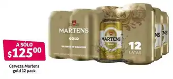 Soriana Híper Cerveza Martens Gold 12 Pack oferta