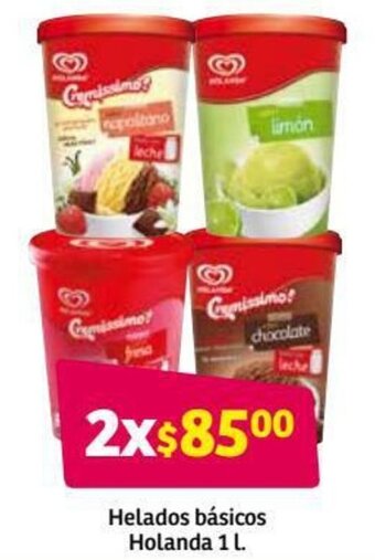 Helados Básicos Holanda 1L