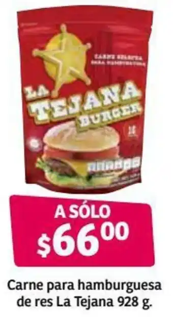 Soriana Híper Carne para Hamburguesa de Res La Tejana 928g oferta