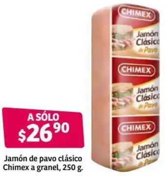 Soriana Híper Jamón de Pavo Clá sico Chimex a Granel 250g oferta