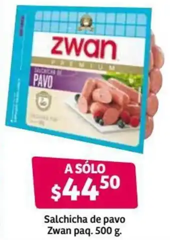 Sachicha de Pavo Zwan Paq. 500g