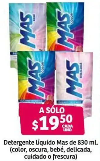 Soriana Híper Detergente Líquido Mas de 830ml oferta