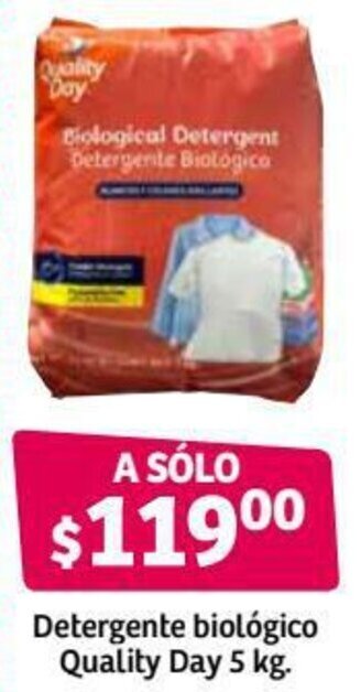 Soriana Híper Detergente Biológico Quality Day 5kg oferta