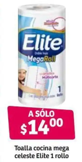 Soriana Híper Toalla Cocina Mega Celeste Elite 1 Rollo oferta
