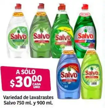 Soriana Híper Variedad de Lavatrastes Salvo 750ml y 900ml oferta