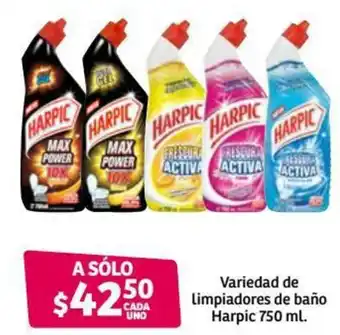 Soriana Híper Variedad de Limpiadores de Baño Harpic 750ml oferta