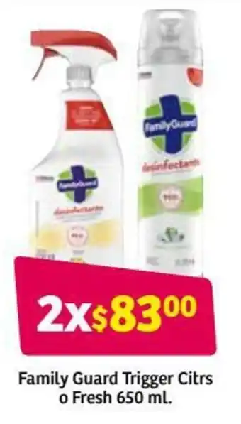 Soriana Híper Family Guard Rigger Citrs o Fresh 650ml oferta