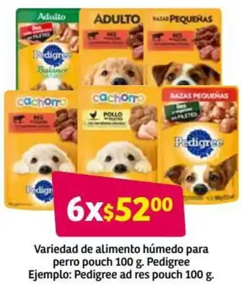 Soriana Híper Variedad de Alimento Húmedo para Perro Pouch 100g Pedigree oferta