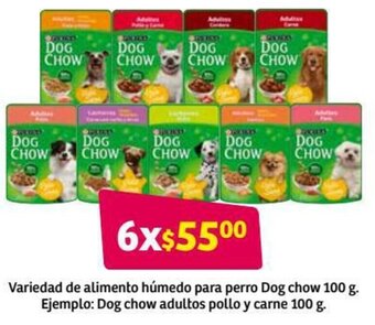 Soriana Híper Variedad de Alimento Húmedo para Perro Dog Chow 100g oferta