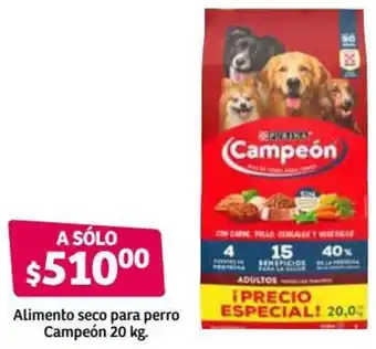 Soriana Híper Alimento Seco para Perro Campeón 20kg oferta