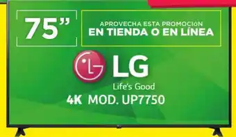 Soriana Híper LG 4K TV 75" MOD UP7750 oferta