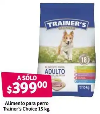 Soriana Híper Alimento para Perro Trainer's Choice 15kg oferta