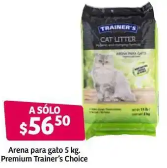 Soriana Híper Arena para Gato 5kg Premium Trainer's Choice oferta