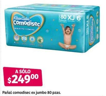 Pañal Comodisec ex Jumbo 80 pzas
