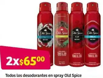 Soriana Híper Todos Los Desodorantes en Spray Old Spice oferta