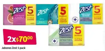 Jabones Zest 5 Pack