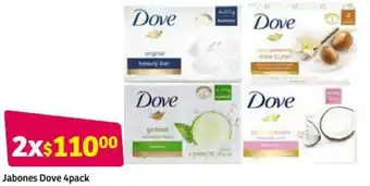 Jabones Dove 4 Pack
