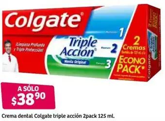 Soriana Híper Crema Dental Colgate Triple Acción 2pack 125ml oferta