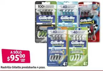 Rastrillo Gillette Prestobarba 4 pzas