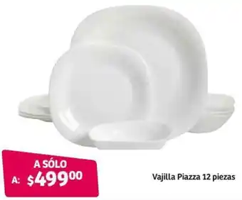 Soriana Híper Vajilla Piazza 12 Piezas oferta