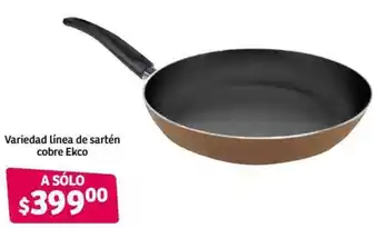 Variedad Línea de Sartén Cobre Ekco