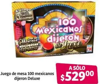 Soriana Híper Juego de Mesa 100 Mexicanos Dijeron Deluxe oferta