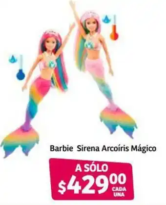 Soriana Híper Barbie Sirena Arcoíris Mágico oferta