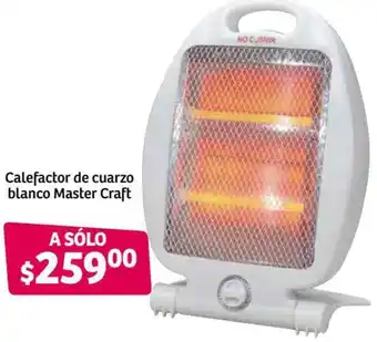 Soriana Híper Calefactor de Cuarzo Blanco Master Craft oferta