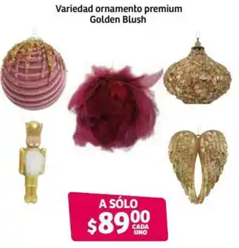 Soriana Híper Variedad Ornamento Premium Golden Blush oferta