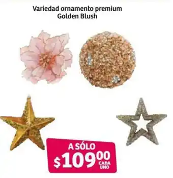 Soriana Híper Variedad Ornamentos Premium Golden Blush oferta