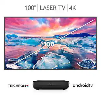 Hisense Laser TV 100" + Barra de Sonido 2.1 Canales