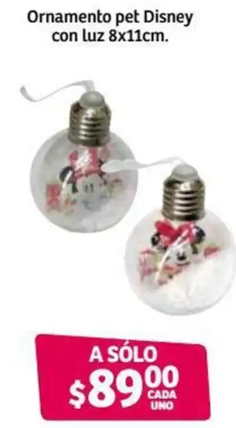 Soriana Híper Ornamento Pet Disney con Luz 8cm x 11cm oferta