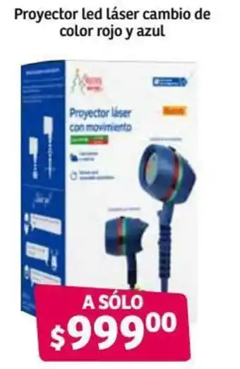 Soriana Híper Proyector Led Láser Cambio de Color Rijo y Azul oferta