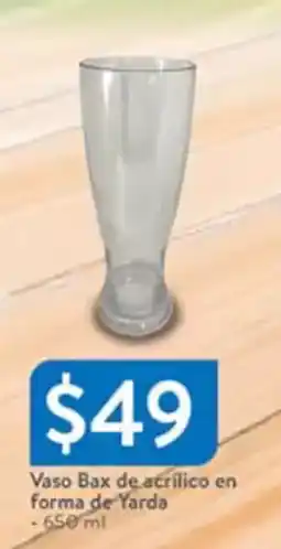 Walmart Vaso bax de acrílico en forma de yarda oferta