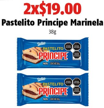 OXXO Pastelito Principe Marinela 38g oferta