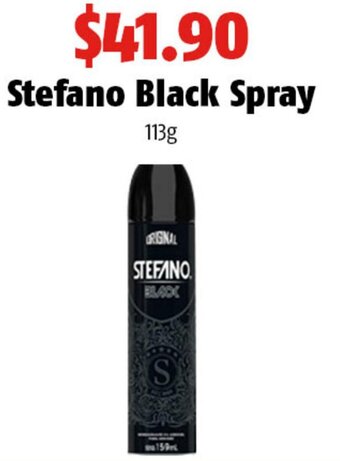 Stefano Black Spray 113g