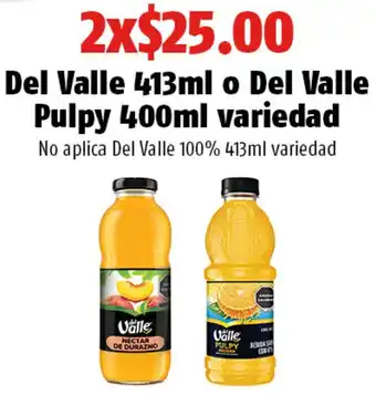 Del Valle 413ml o Del Valle Pulpy 400ml Variedad