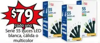 Soriana Híper Serie 55 Luces LED Blanca, Cálida o Multicolor oferta