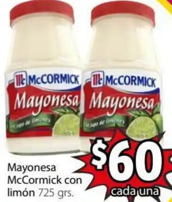 Soriana Híper Mayonesa McCormick con Limón 725grs oferta