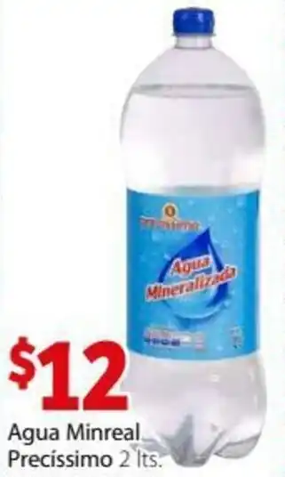 Soriana Híper Agua Mineral Precíssimo 1lts oferta