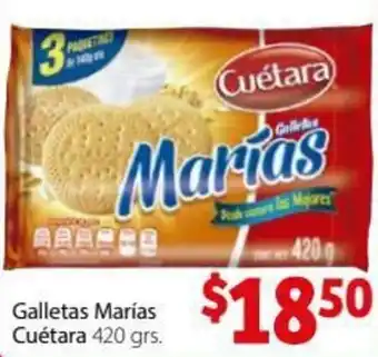 Soriana Híper Galletas Marías Cuétara 420grs oferta