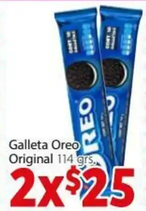 Soriana Híper Galleta Oreo Original 114grs oferta