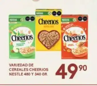 Alsuper Variedad de Cereales Cheerios Nestle 480 Y 340grs oferta