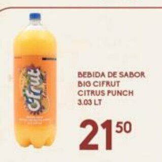 Alsuper Bebida de Sabor Big Cifrut Citrus Punch 3.03lt oferta