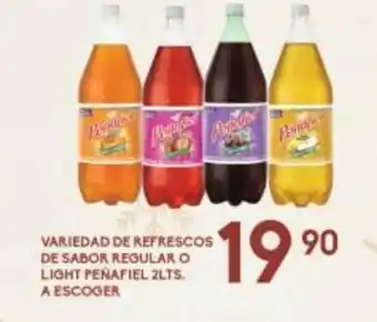 Alsuper Variedad de Refrescos de Sabor Regular o Light Peñafiel 2lts a escoger oferta