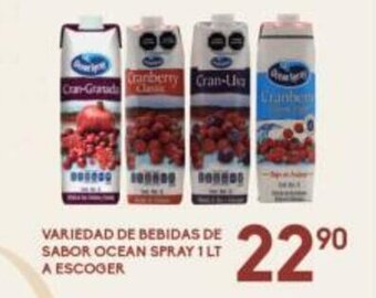 Alsuper Variedad de Bebidas de Sabor Ocean Spray 1lt A Escoger oferta