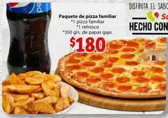 Soriana Híper Paquete de Pizza Familiar 350grs oferta