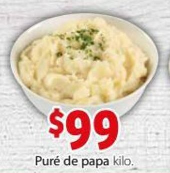 Soriana Híper Puré de papa Kilo oferta
